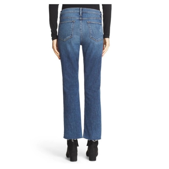 Frame Le High Straight in Carroll Wash - Picture 7 of 16